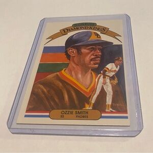 Ozzie Smith 1982 Donruss Diamond Kings Baseball Card #21 Vintage Collectible